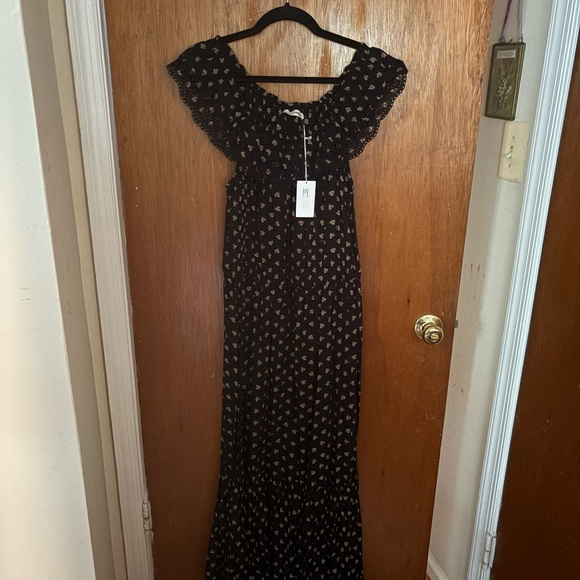 Ulla Johnson Black and White Patterned Maxi Dress - Picture 2 of 6